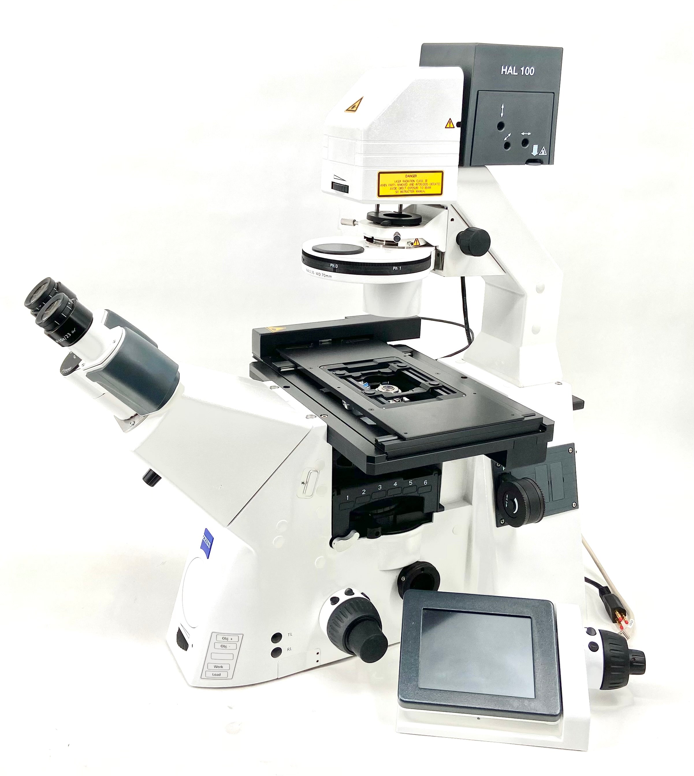 Zeiss Axio Observer 7 Inverted Phase Contrast Motorized Fluorescence Trinocular Microscope - 12843a