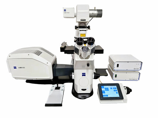 Zeiss LSM 800 Confocal w/ Axio Observer 7 Inverted Phase Contrast Motorized Fluorescence Trinocular w/ Definite Focus Microscope - 12843